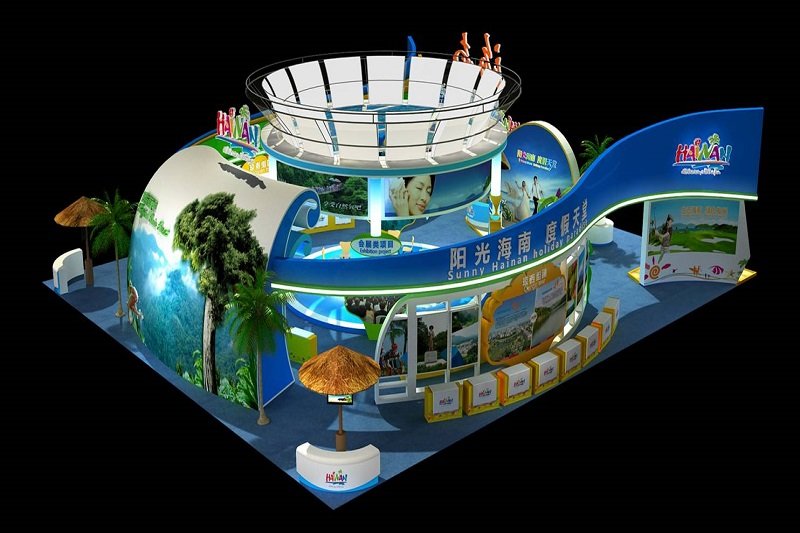 上海旅游展位搭建效果图欣赏,海南旅游展台搭建-滚球app官网